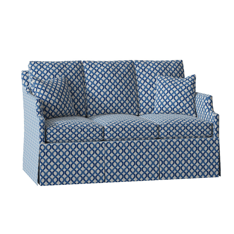 Canapé à accoudoirs encastrés 60 po Warrington, Buckhang - bleu