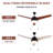 52" Ceiling Fan with Light Kit, Pull Chain and Remote Control