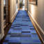 Tapis en soie noué à la main en bleu / noir / gris-70085126