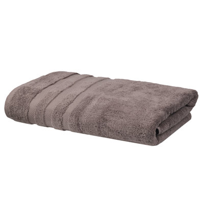 SOFE H&L | OLEA Luxury Turkish Cotton Set of 1 Jumbo Bath Towel Dark Gray | Soft, Plush, and Hotel Quality