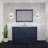 Single Basin Bathroom Vanity 48" Wide X 22" Deep, Carrara Marble Top-34722174