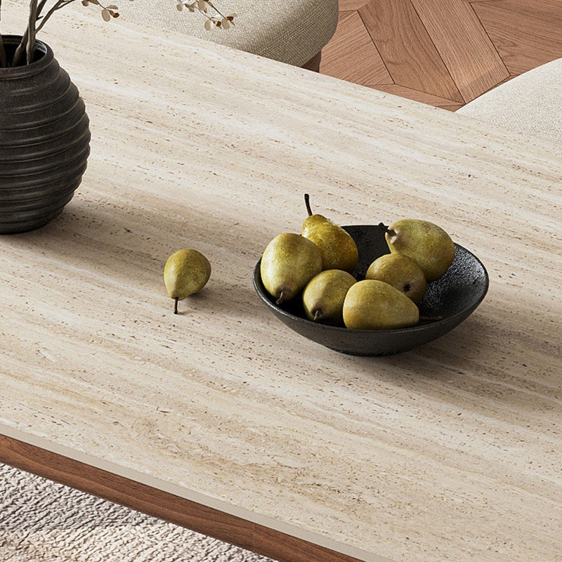 Table de salle à manger haut de gamme minimaliste en bois massif, H 29,52 po x L 62,99 po x l 31,49 po