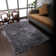 Kenshawn HAND TUFTED SHAG POLYESTER ECO-FRIENDLY AREA RUGS - Blue & White Color | Solid Design