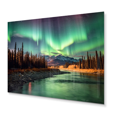 Yukon Northern Lights Beauty I - Canadian Print on Metal