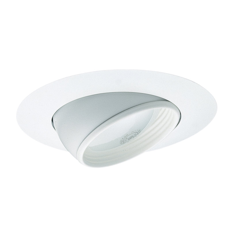 Garniture encastrée réglable 6 "Eyeball, Blanc