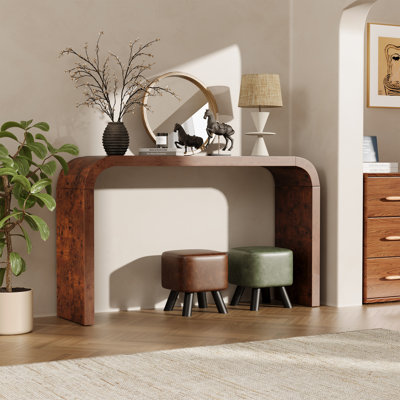 Flavil 52'' W Solid Wood Console Table with Sled Base