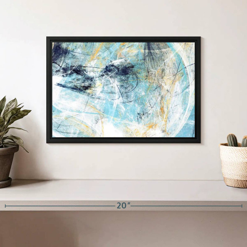 Dynamic Kalea Texture, 13" X 9", Floating Frame Black