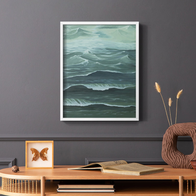 Sandbar Break I, reproduction encadrée - bois massif