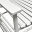 Chaise berçante balcon en blanc - bois franc massif, assise et accoudoirs larges et confortables, dossier solide, assemblage facile requis, limite de poids de 280 lb pour adulte pour les espaces extérieurs sur le porche, bois franc