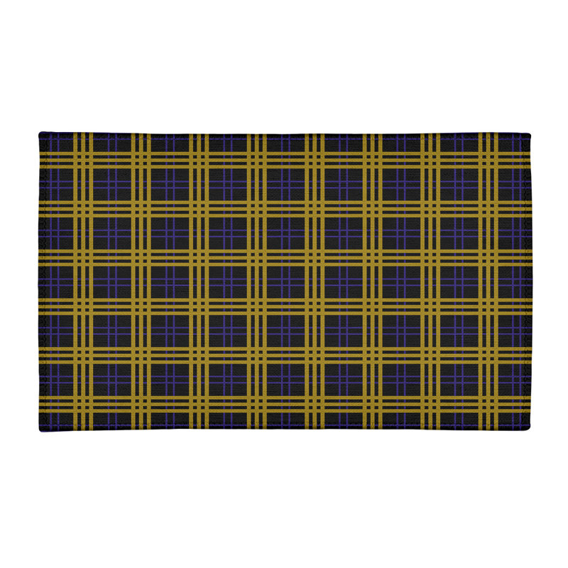 Plaid Indoor Rug, Rectangle 2' x 3'
