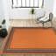 Tapis orange / gris foncé Hastin-628404228