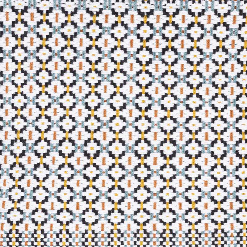 Geometric Cotton Pillow Cover, 22" x 22"