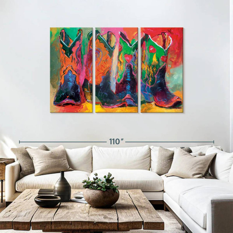 Lelar Boots, 48" H x 74" W