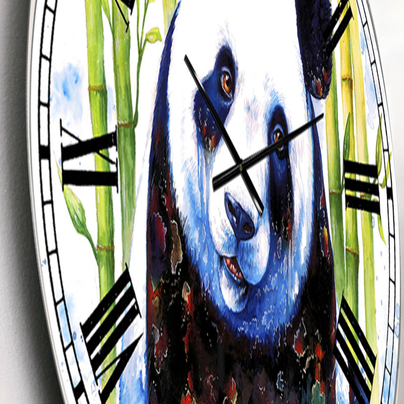 Bleu cendré - Horloge murale surdimensionnée, Petit