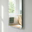 Miroir de salle de bain sans cadre 40 x 30 po, miroir mural argenté HD 5 mm avec coins arrondis, verre trempé incassable, montage horizontal ou vertical