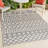 Latori Modern Geometric Moroccan Reversible Machine-Washable Navy/Cream Indoor/Outdoor Rug-1964985769