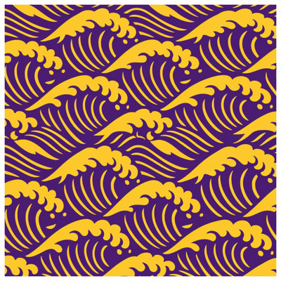 Yellow Waves Pattern Comforter