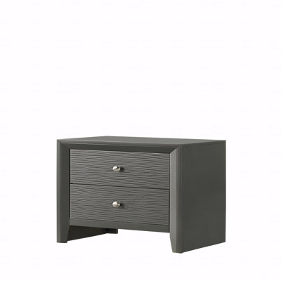 Table de chevet contemporaine à 2 tiroirs 1Pc