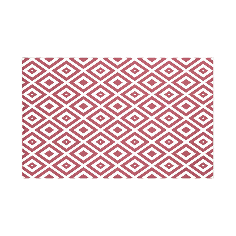 Jeté polaire Diamond Mayhem, Brique (rouille / blanc cassé), L 60 po x l 50 po