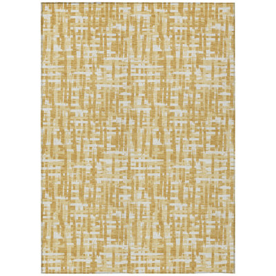 Ayani Gold Washable Indoor-Outdoor Rug - 