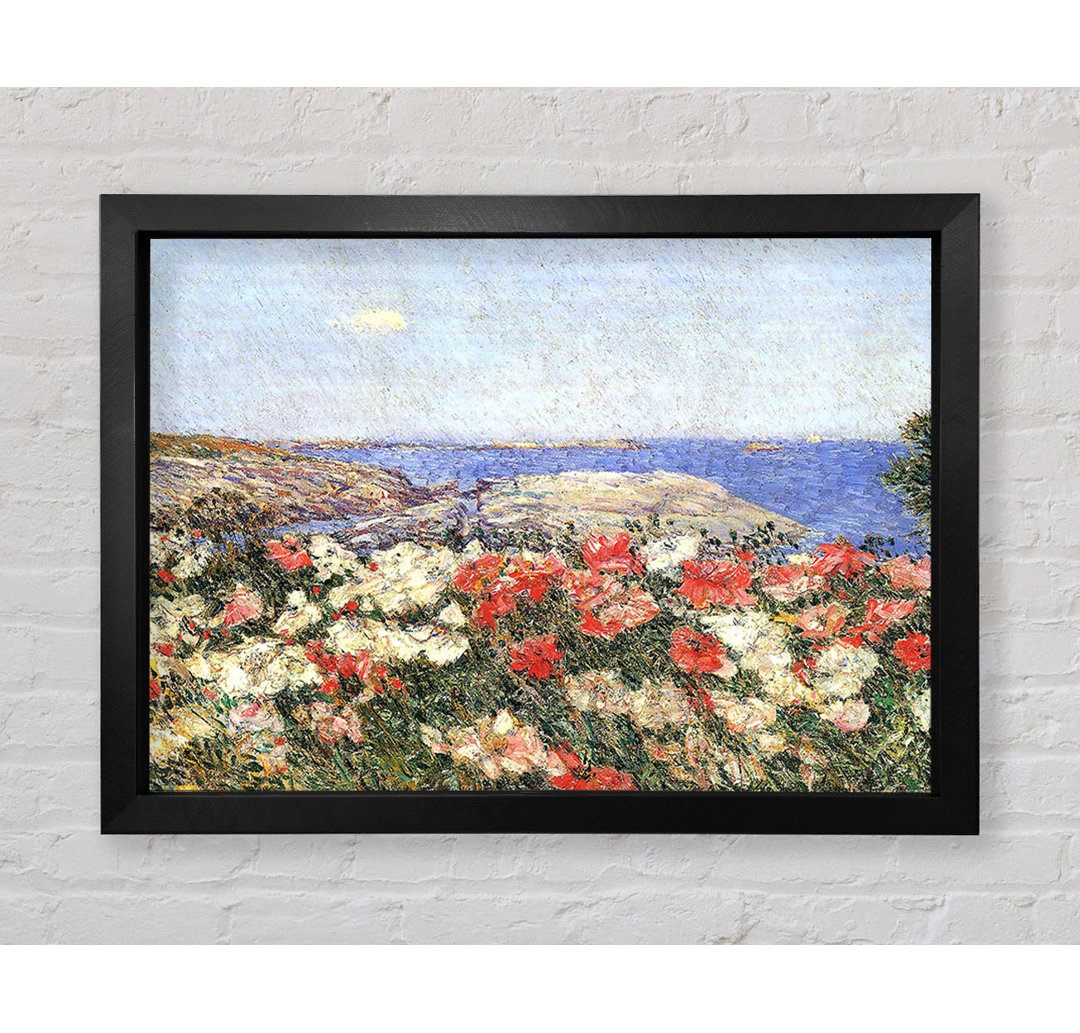 Mohnblumen auf den Isles of Shoals von Childe Hassam - Einzelne Bilderrahmen Kunstdrucke