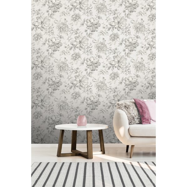 Brambly Cottage Cumberland 10m x 52cm Semi-Gloss Wallpaper Roll ...