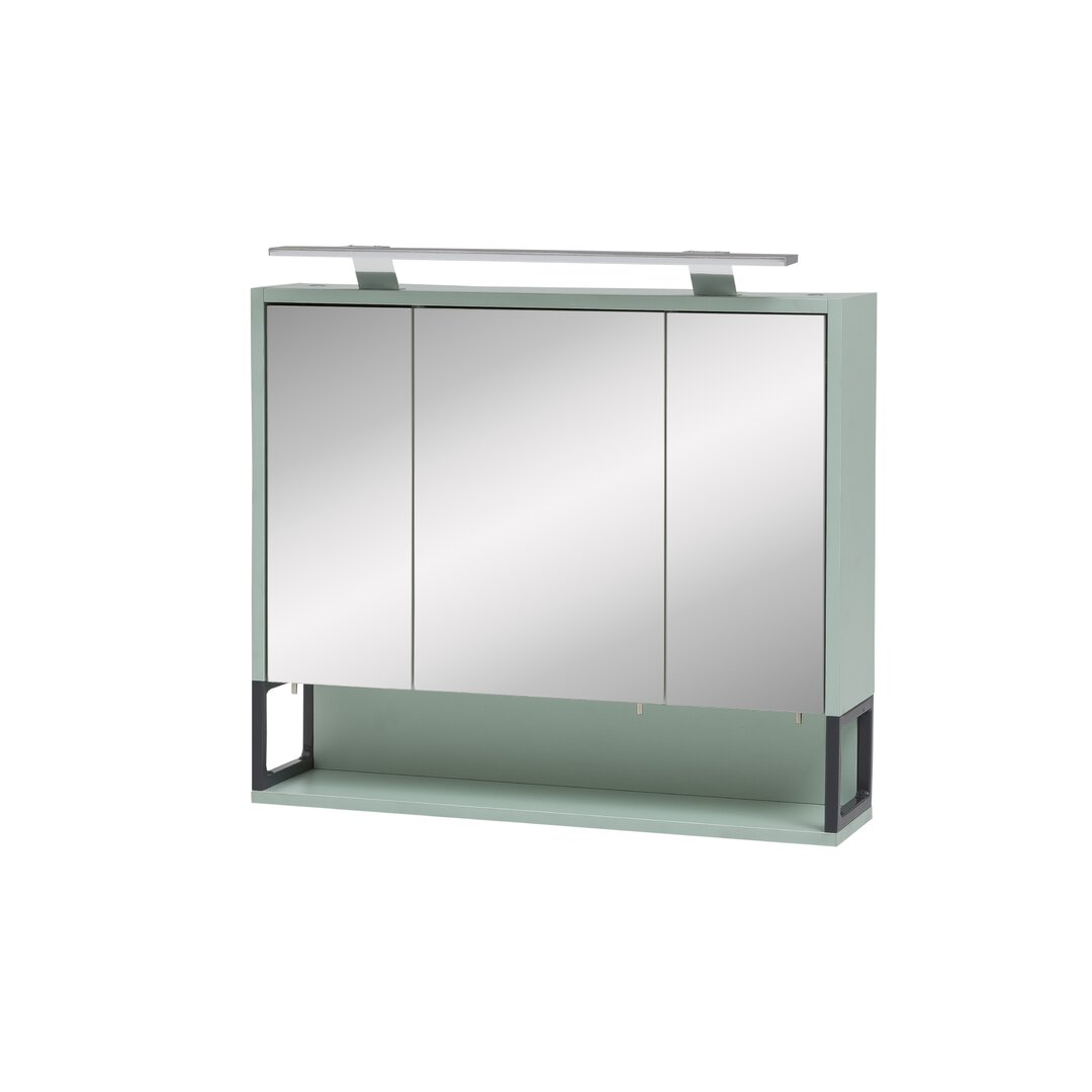 70 cm x 68 cm Spiegelschrank Limone mit LED Beleuchtung