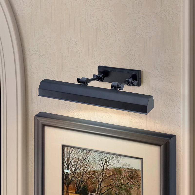Applique pour tableau Chawton Light, Noir, H 5 po x l 16 po x P 7,5 po