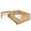 Lit plateforme double en bois avec 6 tiroirs, tablettes et coiffeuse-503267877