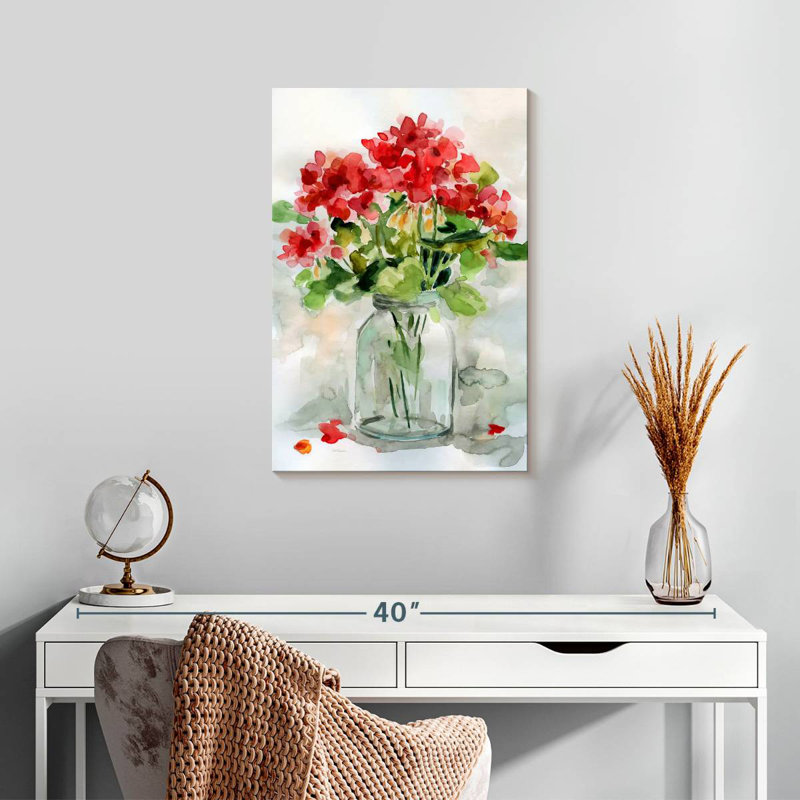 Harnek Summer Geranium II, 24" H x 16" W