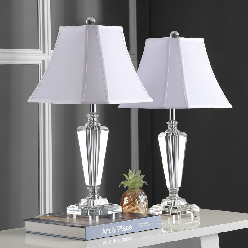 Eagleville Crystal Table Lamp, White