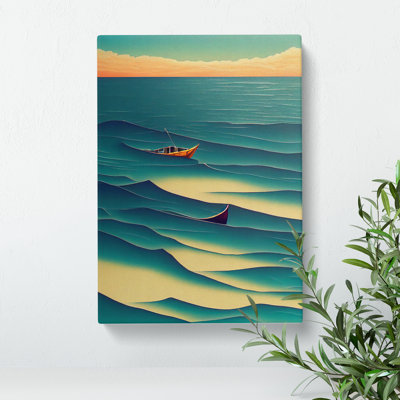 Boat in the Waves - Wall Art