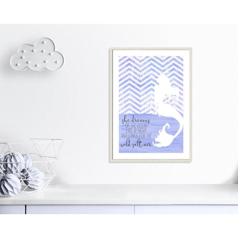 Adhésif décoratif She Dreams, H 34,5 po x l 24,5 po x P 1,18 po, Encadré de boîte à grain de bois blanc