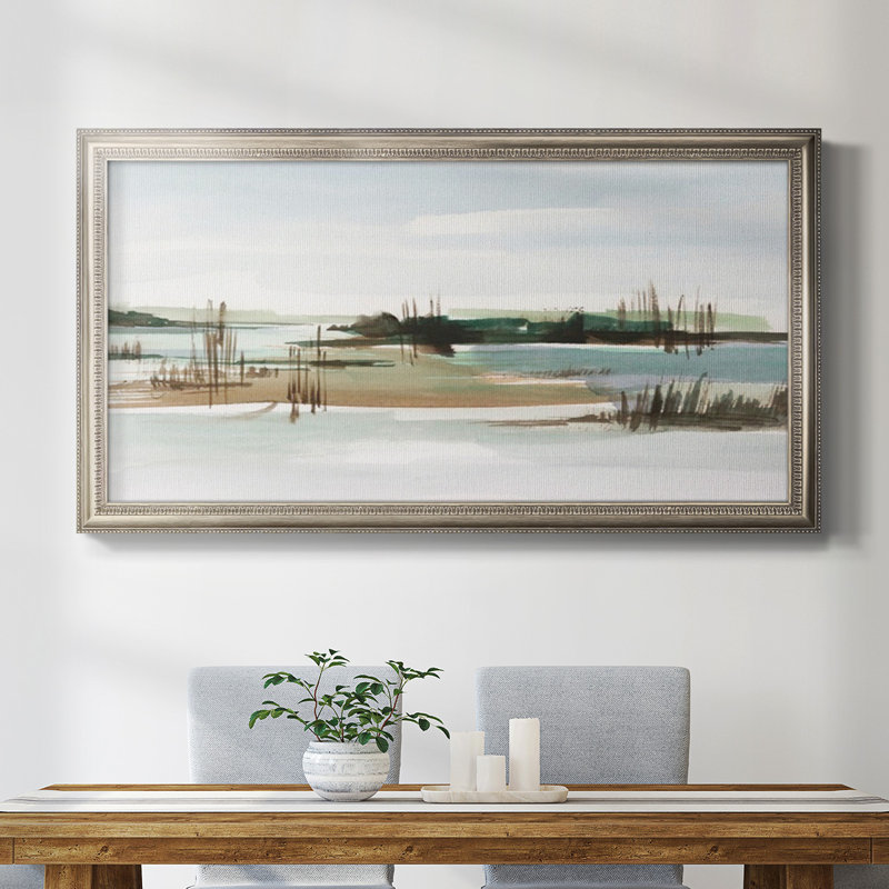 Marsh Reeds I - Reproduction de photo sur toile simple, H 25 po x l 45 po x P 2,5 po