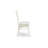 3 Piece Dining Room Furniture Set Contains a Round Dining Table and 2 Linen Fabric Upholstered Chairs, 42x42 Inch, Linen White-633372867-607392014