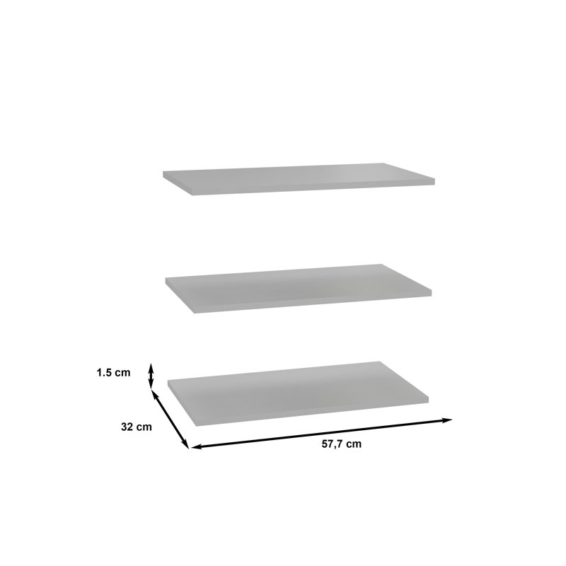 Heriberto 57.7cm Shelving