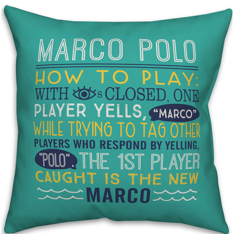 Outdoor Reversible Throw Pillow