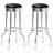 Hagert Upholstered Metal Swivel Bar Stool-16396417