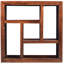 Heritage 110cm H x 110cm W Solid Wood Standard Bookcase