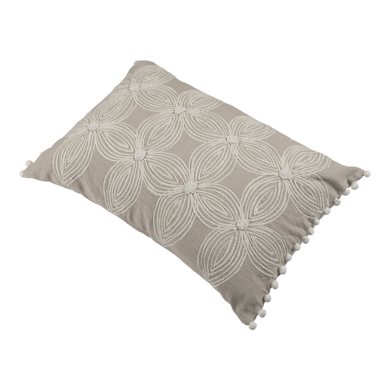  Housse de coussin rectangulaire 100% coton et insert, Polyester