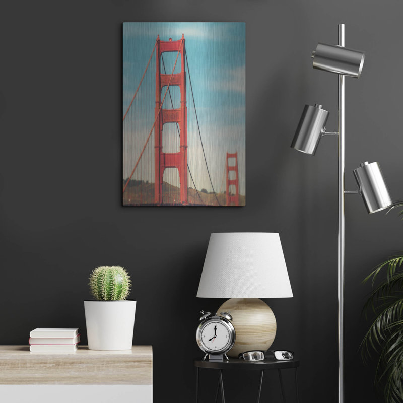«Golden Gate In The Morning» par Sonja Quintero, H 24 po x l 16 po