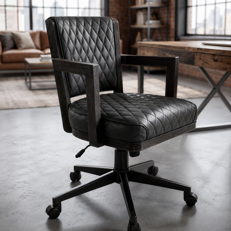 Prohibition Swivel Game Chair-black By RAM Game Room, Black
