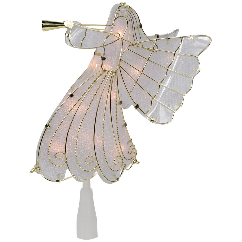10'' Metal Angels Lighted Tree Topper
