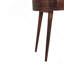 Petite console ronde caramel en bois massif miel