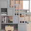 Lit mezzanine double avec bureau intégré-938811680