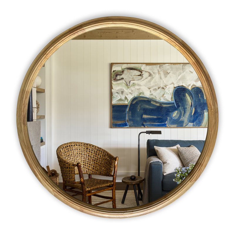Wernersville Wood Flat Wall Mirror