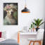 Giclée encadrée Labrador jaune élégante, design par Wumples-2056580070-2056580078