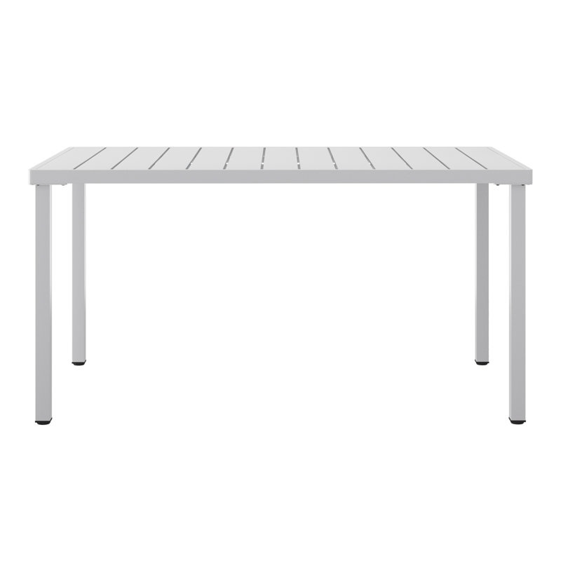 Table de salle à manger rectangulaire 59 po x 35,4 po, Gris