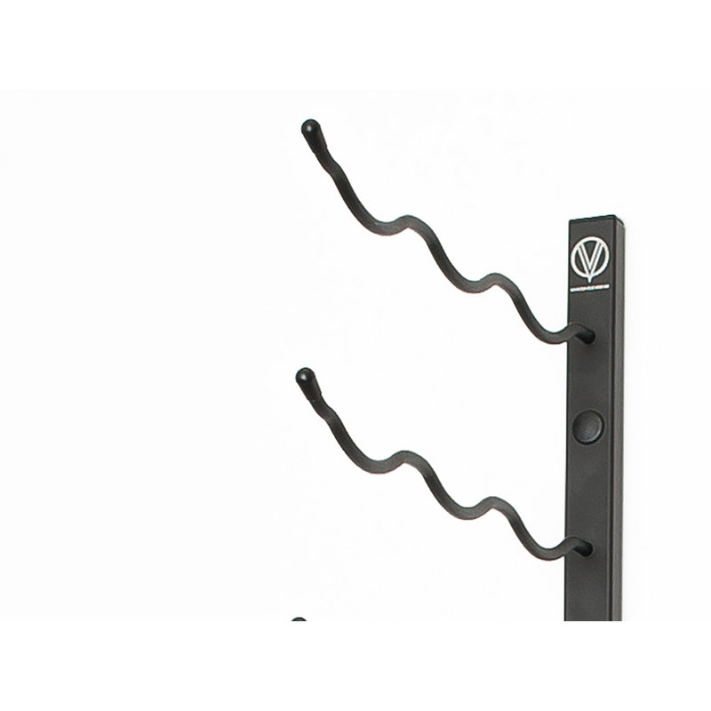 18 Bottle Wall Mounted Wine Bottle Rack, Matte Black, 91.5cm H x 31cm W x 30.5cm D