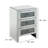 Rollins Mirrored Glass Top 3 - Drawer End Table
